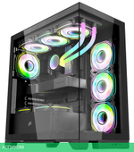 Корпус 1stPlayer Mi8 без БП Black (MI8-BK-3FC7R-1FC7)