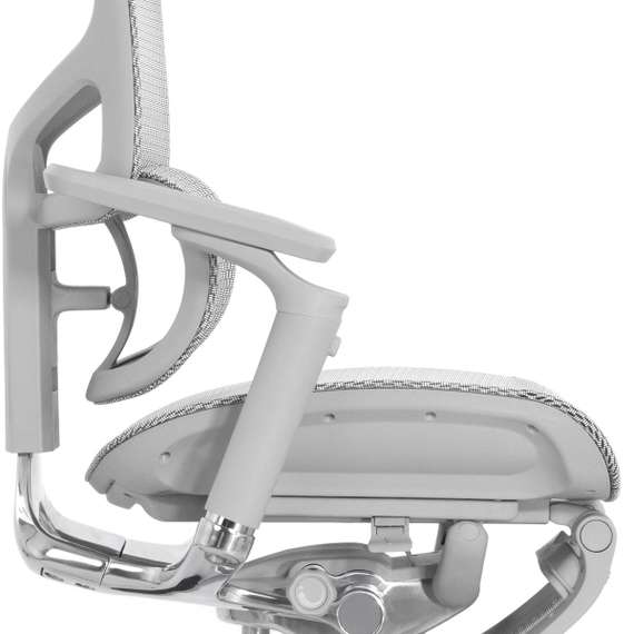 Кресло EXPERT PRO 2 RSA2M01-G(NEW) Подножк(подлок 6D(360), подголовн 4D,сетка бел./каркас сер.)