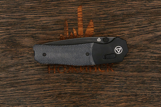 Нож складной QSP Vault, клинок 83мм, сталь Sandvik 14C28N, рукоять микарта/алюминий-BB