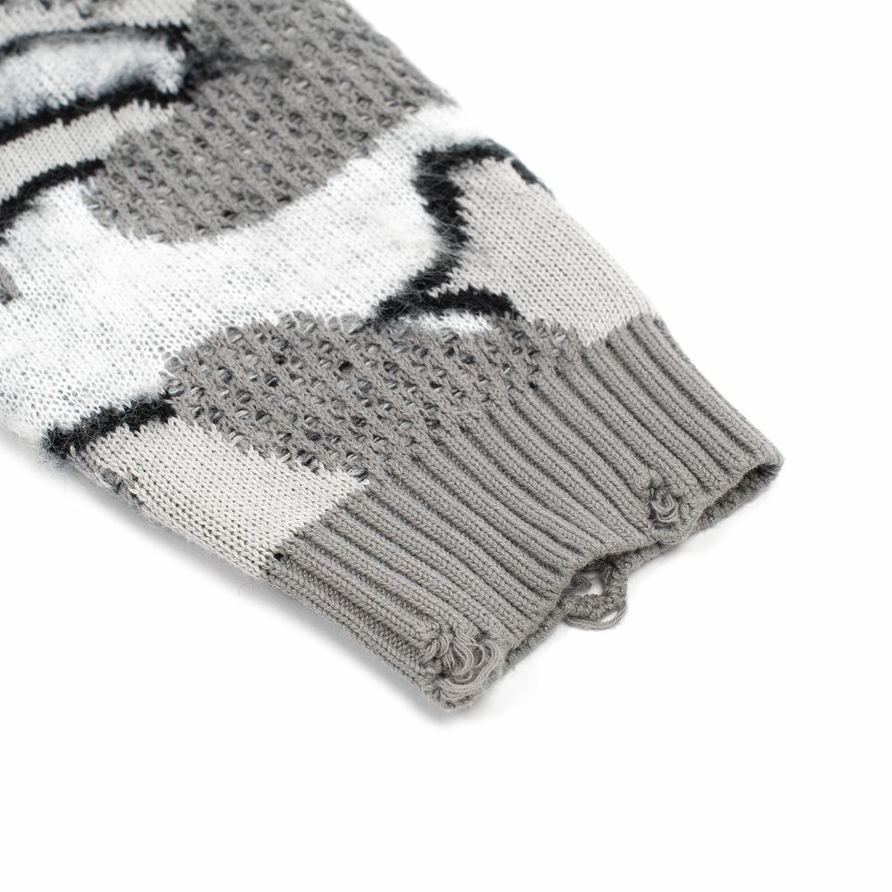 Свитер Heartz Optical серый камуфляж