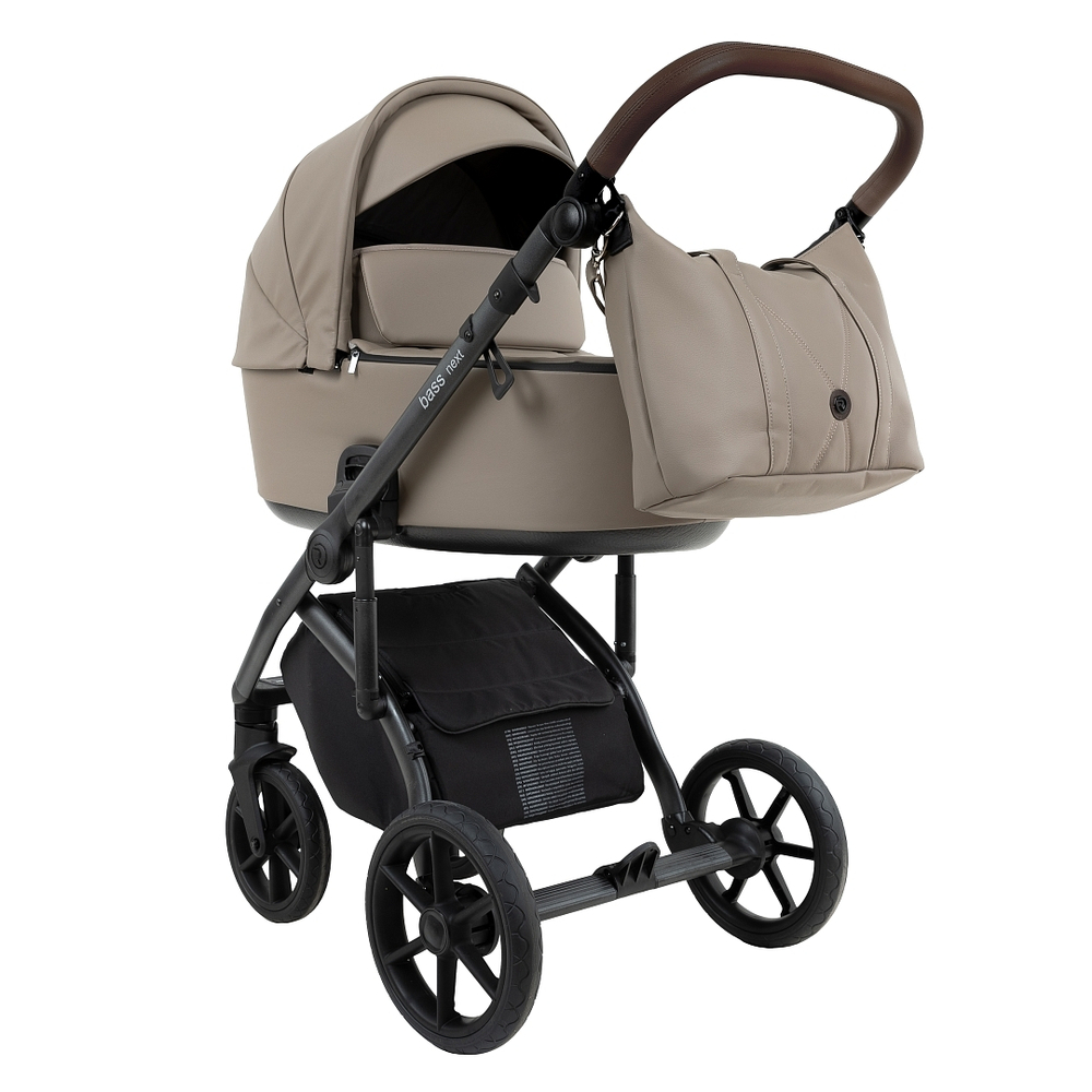 Коляска 2 в 1 Roan Bass Next 2.0 Leather, Cappucino