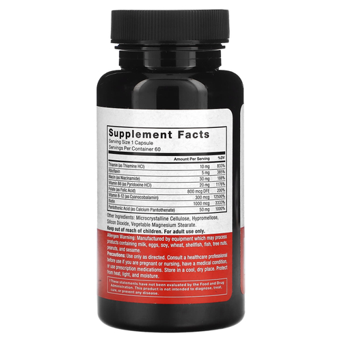 Force Factor, B Complex, 60 растительных капсул