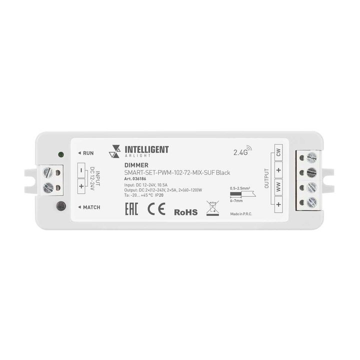 Диммер Arlight Smart-Set-PWM-102-72-Mix-Suf Black 036186