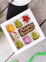 Шоколадный подарок "С Новым Годом" с лошадкой #1 / Конфеты ручной работы