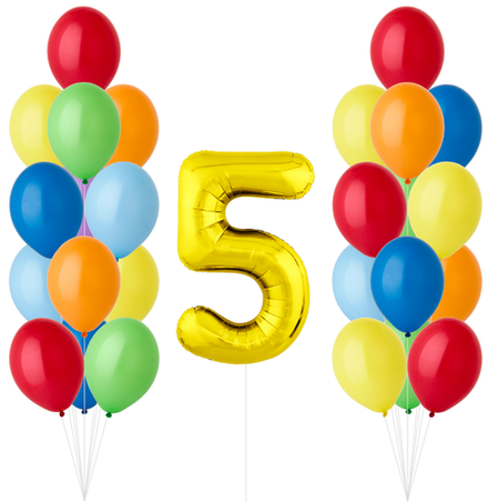 Набор шаров Яркое ассорти (5 лет) | 0133