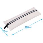 Пенал 1 отделение, 200*70 Berlingo "Original white", экокожа