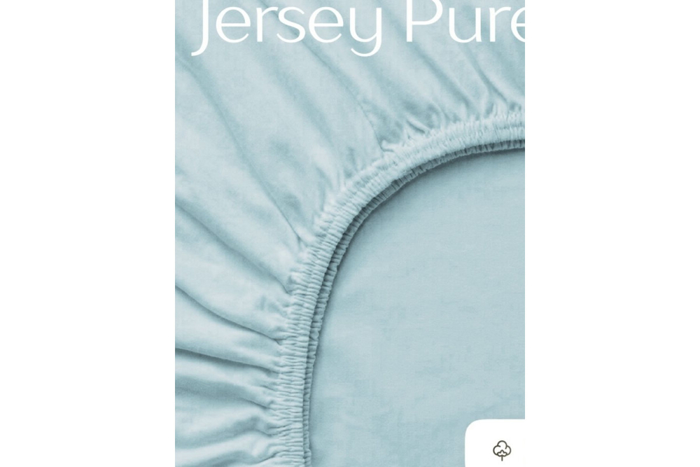 Простынь GoodNight Трикотаж 140х200х20 Голубой на резинке