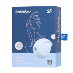 Голубой вакуум-волновой вибромассажёр 8х6,5х3,5см Satisfyer Sugar Rush