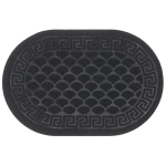 Коврик влаговпитывающий, 45*75 см. Чешуйки овал серый