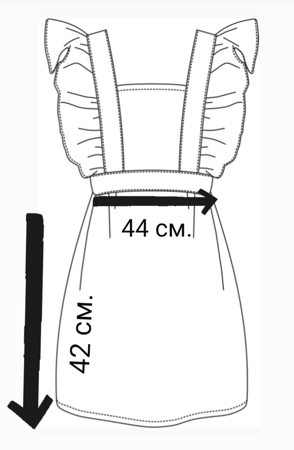 Фартук школьный белый для девочки последний звонок выпускной