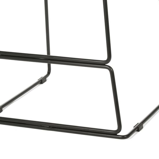 Полубарный стул Neo металлический каркас, сиденье из серой ткани 