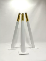 Ножки мебельные белые с золотом 400мм/4шт