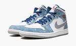 Air Jordan 1 Mid "French Blue Fire Red"