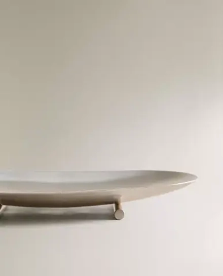 ZARA HOME МЕТАЛЛИЧЕСКАЯ МЫЛЬНИЦА ДЛЯ ВАННОЙ, СЕРЕБРЯНЫЙ