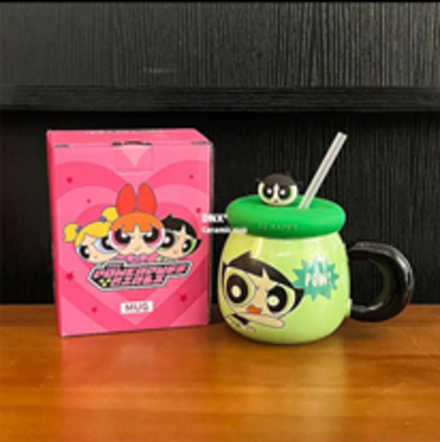 Керам Кружки "Powerpuff gerls" зеленая  (125)5