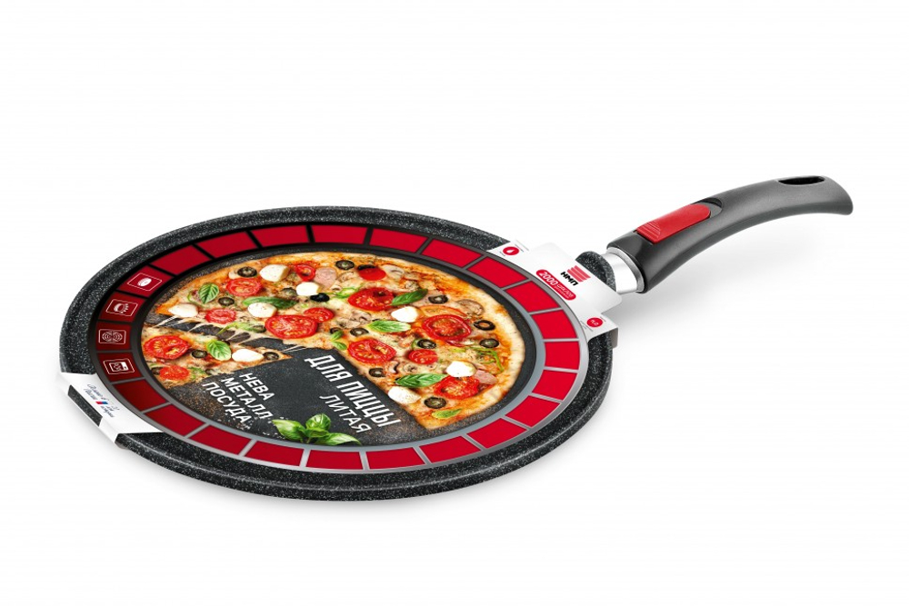 Сковорода для пиццы, 32см Гранит с/р 6432