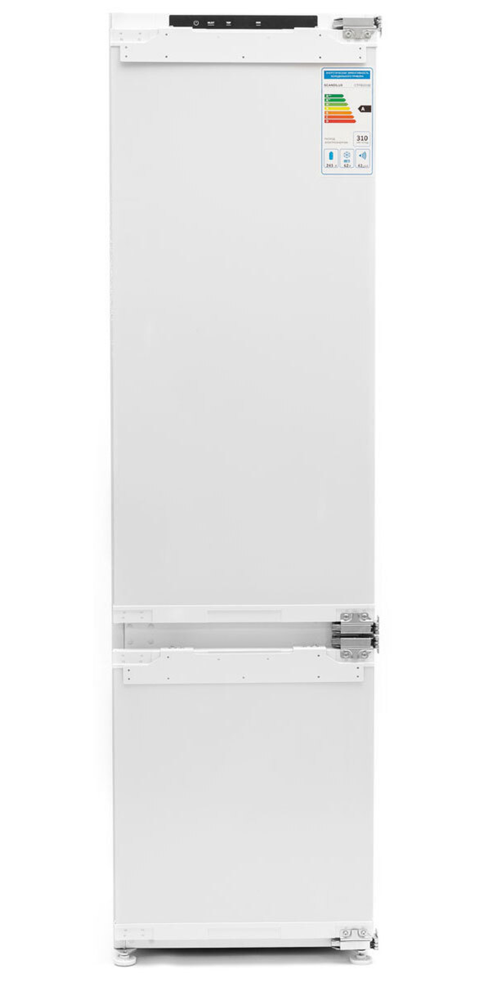 Встраиваемый двухкамерный холодильник Scandilux CTFBI205E