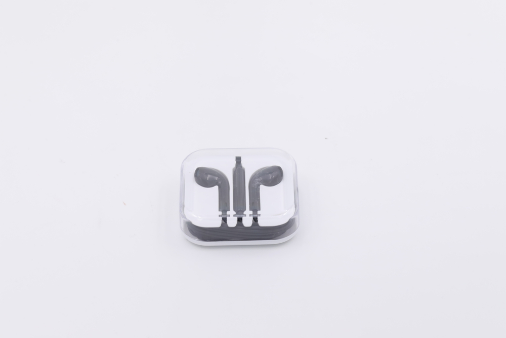 Mumuso Красочные модные наушники в стиле Apple, чёрные