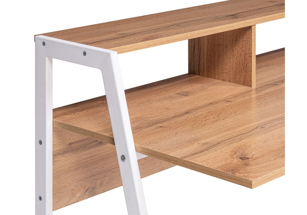 Письменный стол Аларо дуб вотан / белый матовый