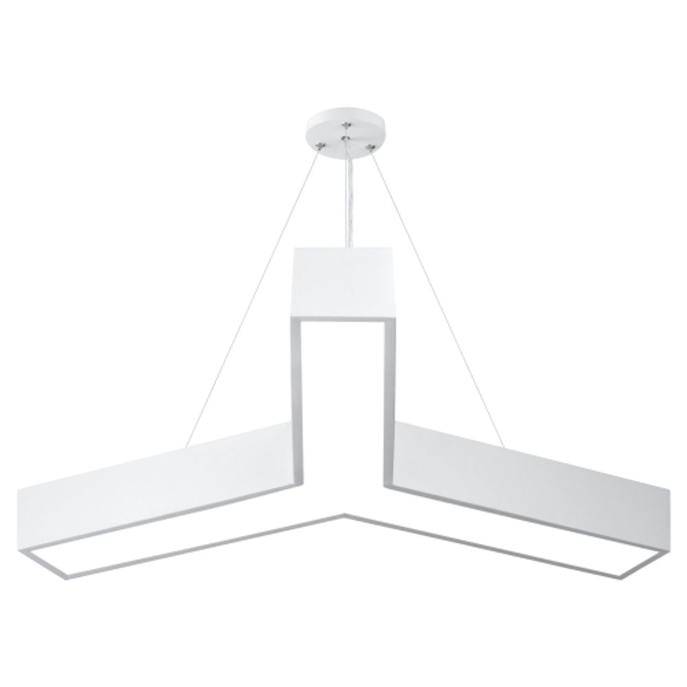 Светильник LED ЭРА Geometria SPO-142-W-40K-044 Igrek 44Вт 4000K 3500Лм IP40 800*80 белый подвесной драйвер внутри