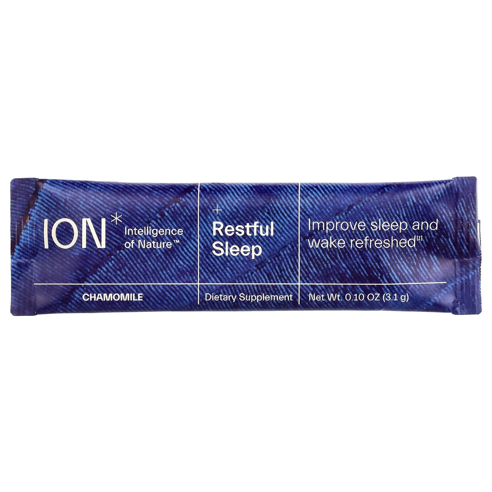 ION Intelligence of Nature, Для спокойного сна, ромашка, 20 пакетиков, по 3,1 г (0,10 унции)