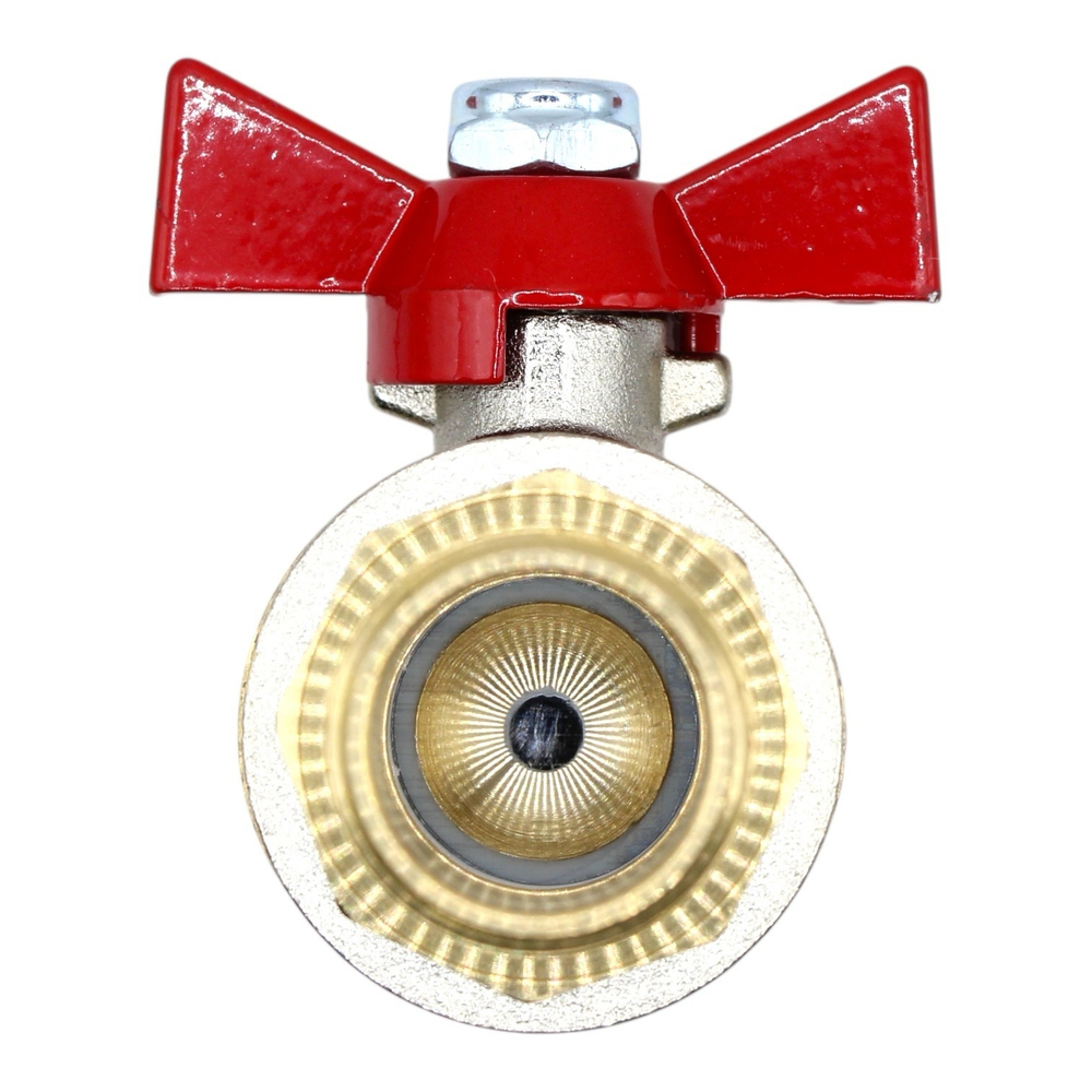 Кран шаровой TEBO 3/4" наружная-наружная (бабочка)