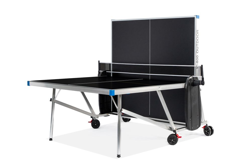 Теннисный стол всепогодный "W-800 Outdoor" (274 х 152,5 х 76 см) алюминиевый, с комплектом (сетка, 2 ракетки, 6 шариков )