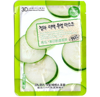 Маска тканевая для лица 3D EAST-SKIN "Огуречная" (BELOV)