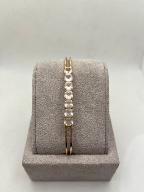 Браслет из золота 585 пробы с Кварцем