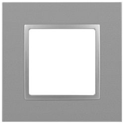 Рамка для розеток и выключателей ЭРА Elegance 14-5011-03 Classic, на 1 пост, алюминий
