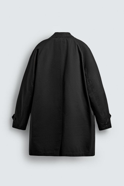 ZARA ТРЕНЧ С ОТСТЕГИВАЮЩЕЙСЯ ПОДКЛАДКОЙ, ЧЕРНЫЙ