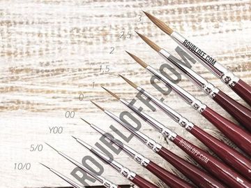 Кисть Рублёв DK13R №0 круглая для росписи