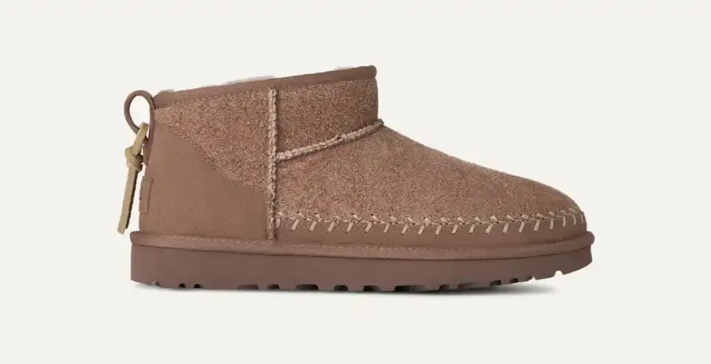 UGG Угги Classic Ultra Mini Biarritz, рыжевато-коричневый