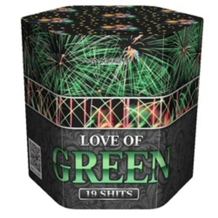 Батарея салютов "LOVE OF GREEN"   1,2"/19 залпов