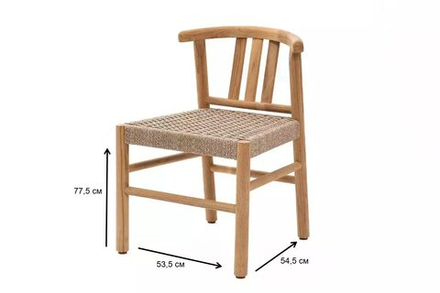 Стул из тика Joygarden БУНГАЛО, бжевый