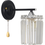 Бра светильник Rivoli   1062-401 настенный 1хЕ27 60 Вт хрусталь с выключателем