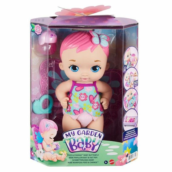My Garden Baby Feed &amp; Change Baby Butterfly Doll GYP10