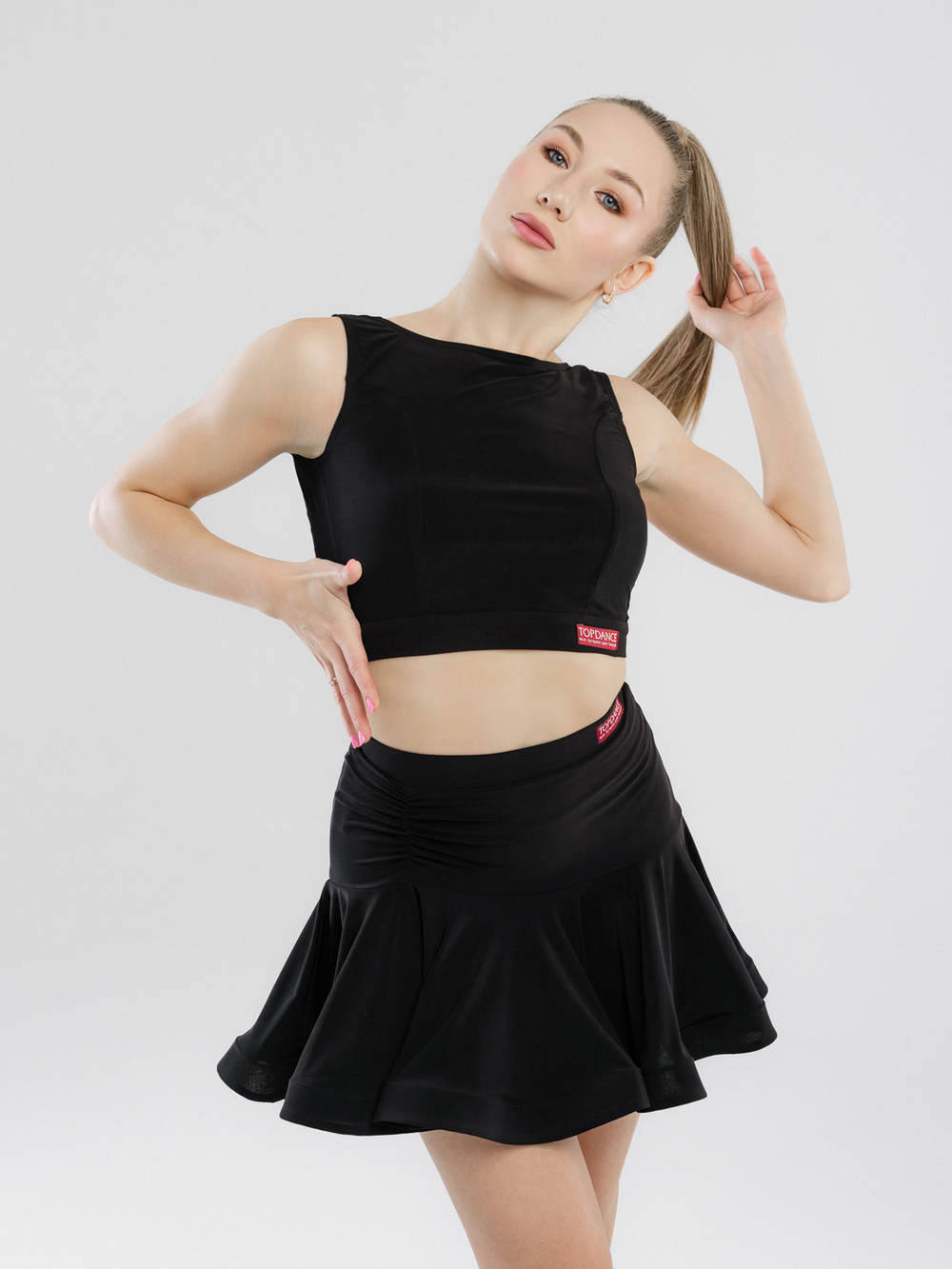 Юбка со сборкой и воланами