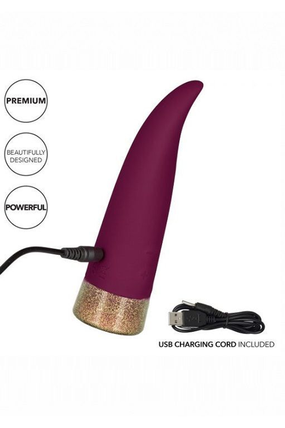 Фантазийный вибромассажер Starstruck Fling - 14 см. (Цвет: фиолетовый)