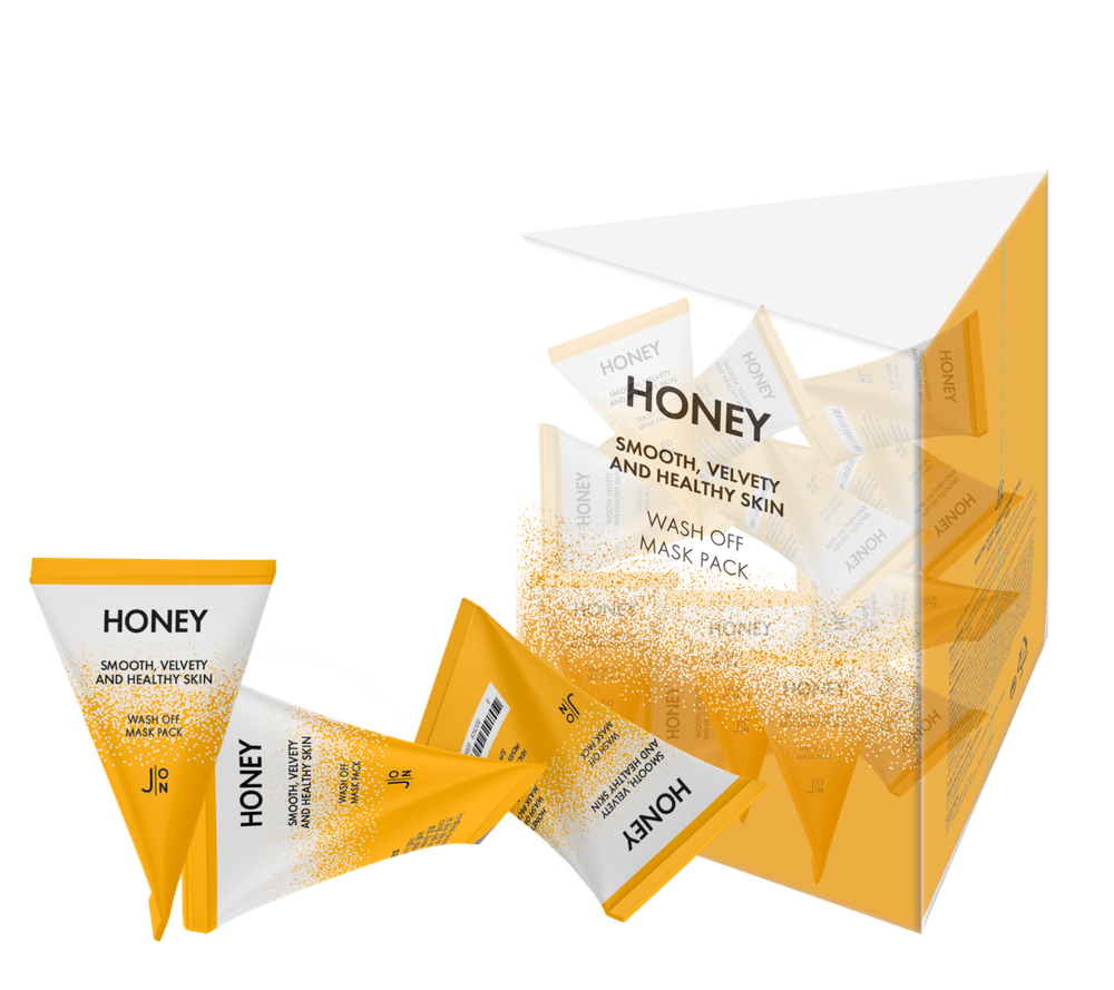 Маска для лица очищающая с мед J:ON Honey Smooth Velvety and Healthy Skin Wash Off Mask Pack, 5 гр
