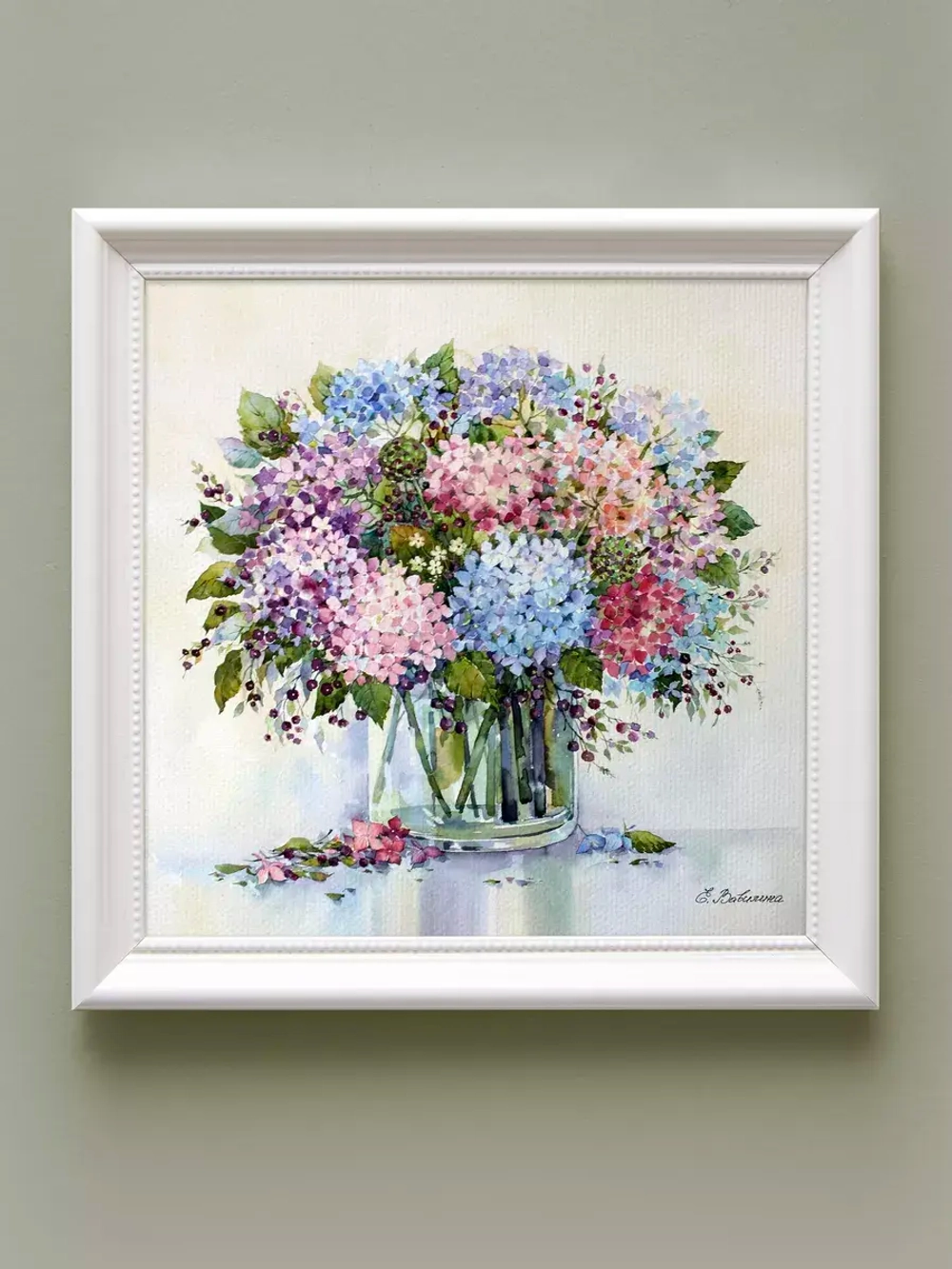 Картины на стену интерьерные на холсте 4 шт, 23*23 см