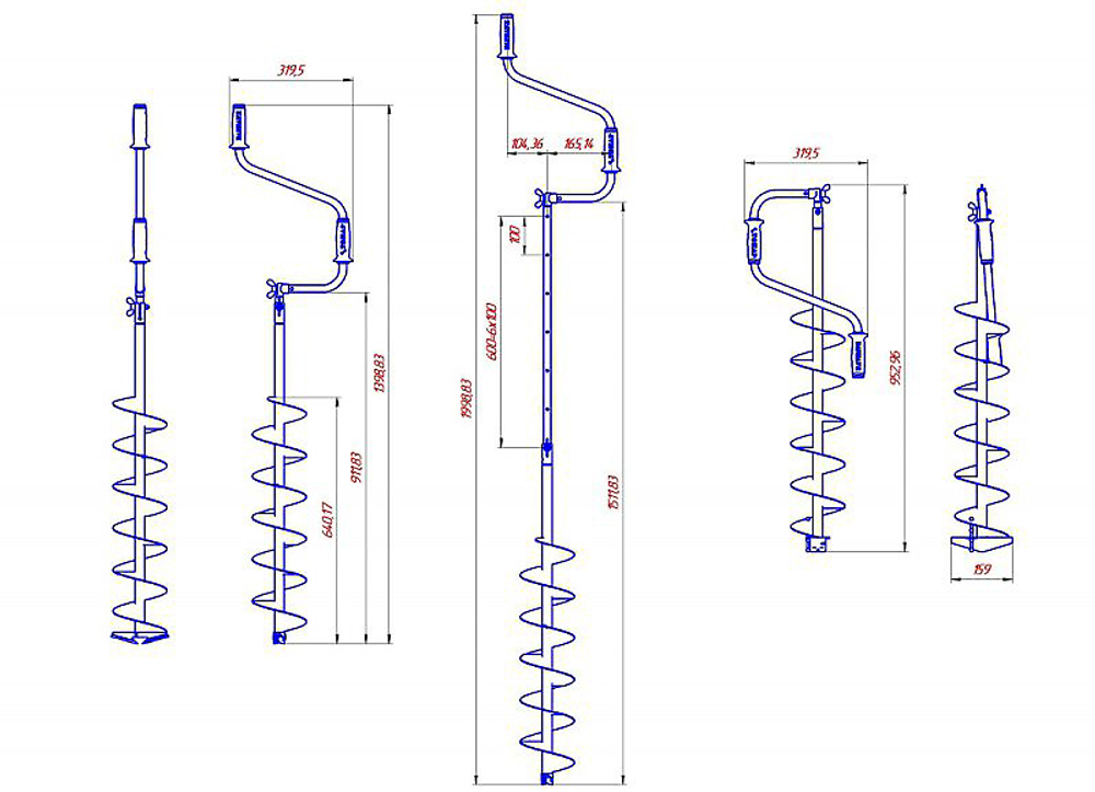 Ледобур Тонар Торнадо-М2 ф150 (левое вращение, без чехла) 226951