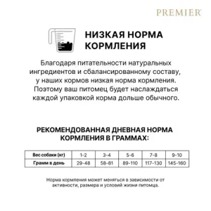 Уценка! Срок 06.2025/ Сухой корм Premier лосось с индейкой для собак мелких пород