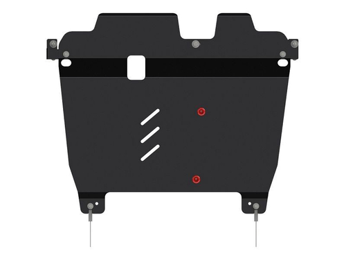 Защита картера и КПП Sheriff для Mitsubishi Outlander XL 2006-2012 арт.14.1102