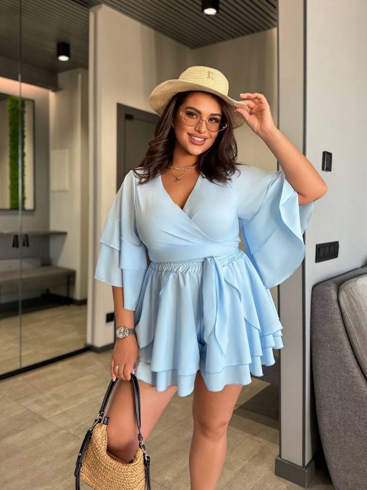 Блузка на запах УК-73341/1-3 Фабрика Моды