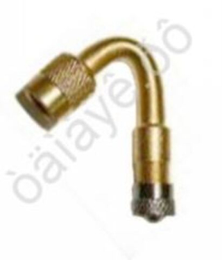 Наконечник-Удлинитель вентиля колеса гнутый  45град. металл м4645