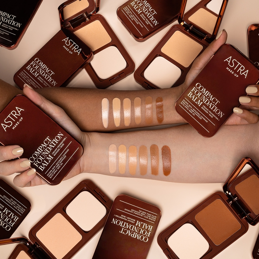 Astra Make-up Compact Foundation Balm - Кремовый компактный тональный крем, 7,5 g