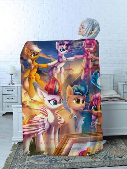 Плед Пони арт. 117 (флис), 150х130 и 200х140 см