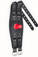 Черный пояс на бедро "Люкс" с телесной насадкой