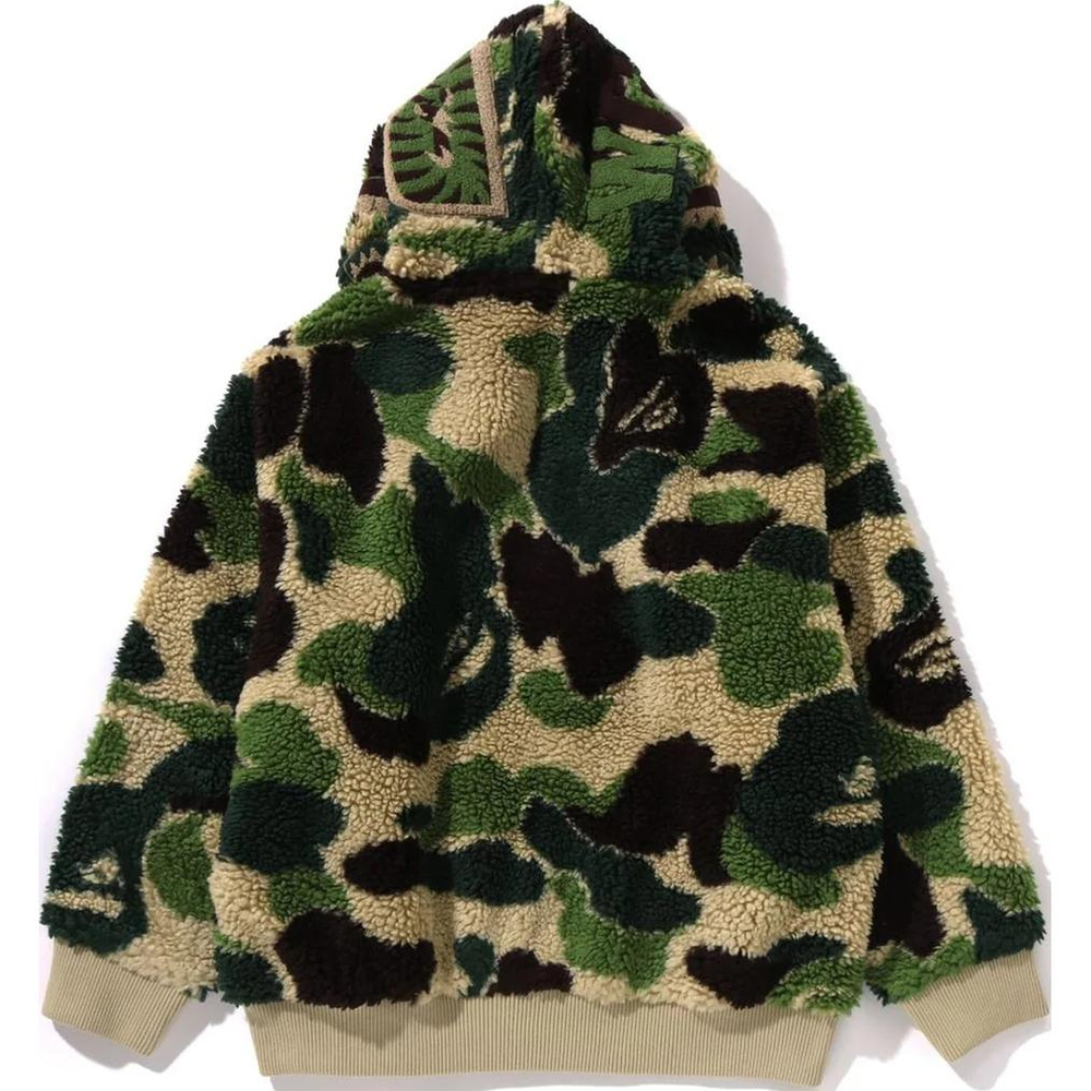 A Bathing Ape Abc Camo Boa Shark Relaxed Fit Худи зеленый